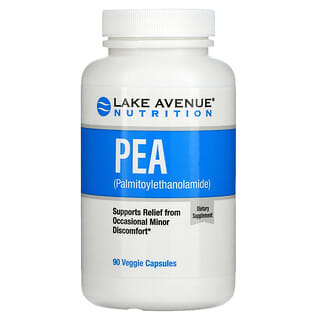 Lake Avenue Nutrition, PEA (ปาลมิโทอิลเอทาโนลาไมด์) ขนาด 300 มก. บรรจุแคปซูลผัก 90 แคปซูล