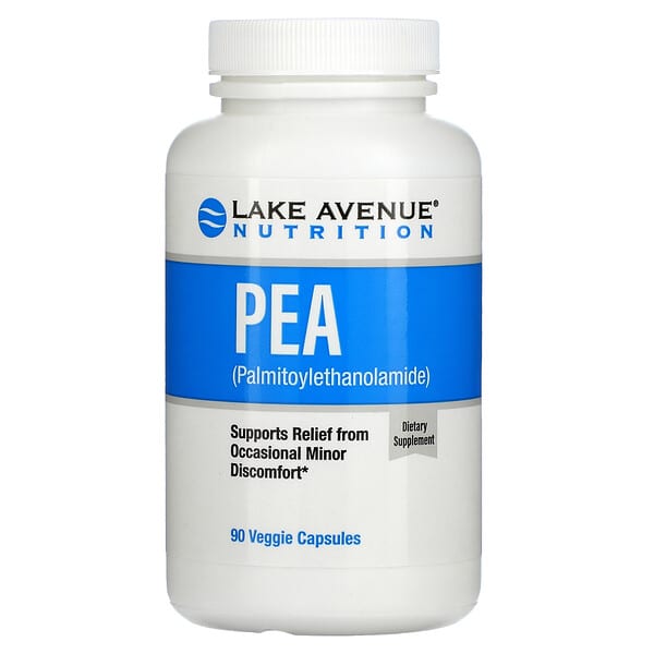 Lake Avenue Nutrition, PEA（パルミトイルエタノールアミド）、300mg、ベジカプセル90粒