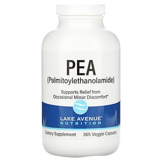 Lake Avenue Nutrition, PEA（棕櫚酰胺乙醇），365 粒素食膠囊