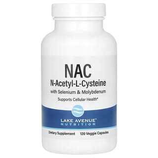 Lake Avenue Nutrition, N-acetil-L-cisteína, 600 mg, 120 cápsulas vegetales