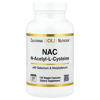 California Gold Nutrition, Ν-Ακετυλο-L-Κυστεΐνη με Μολυβδαίνιο και Σελήνιο, 120 φυτικές κάψουλες
