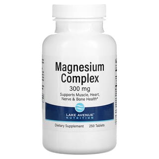 Lake Avenue Nutrition, Complexo de Magnésio, 300 mg, 250 Comprimidos