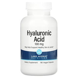 Lake Avenue Nutrition, Hyaluronic Acid, Hyaluronsäure, 100 mg, 180 vegetarische Kapseln