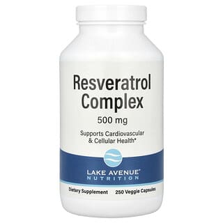 Lake Avenue Nutrition, Complexe de resvératrol, 500 mg, 250 capsules végétariennes