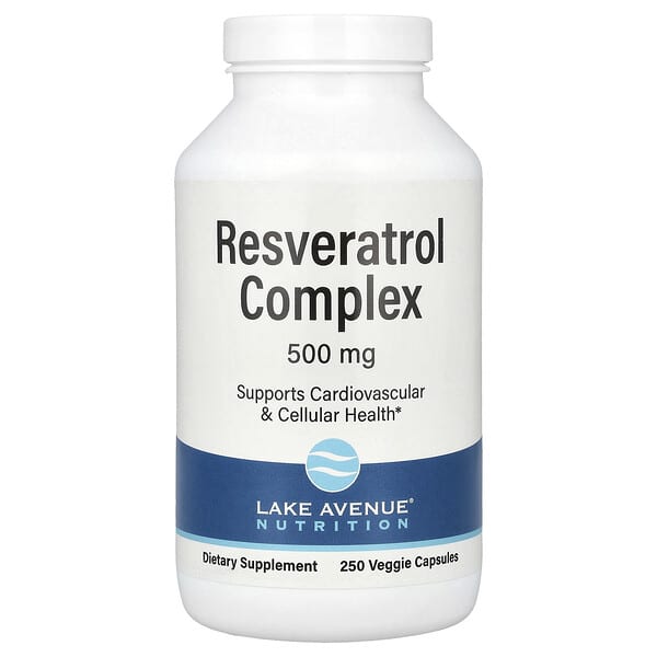 Lake Avenue Nutrition, Resveratrol Complex, 500 mg, 250 Veggie Capsules