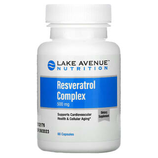 Lake Avenue Nutrition, 白藜芦醇复合物，500 毫克，60 粒胶囊