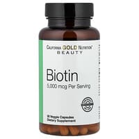 California Gold Nutrition, Biotine, 5000 µg, 30 capsules végétariennes