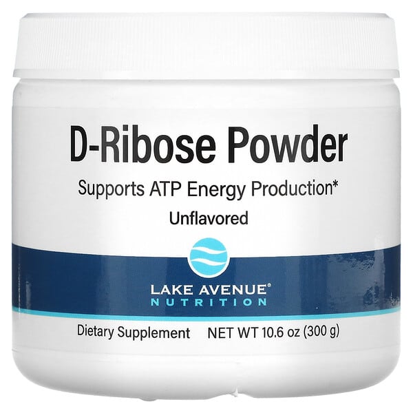 Lake Avenue Nutrition, D-Ribose Powder, D-Ribose Pulver, geschmacksneutral, 300 g (10,6 oz.)