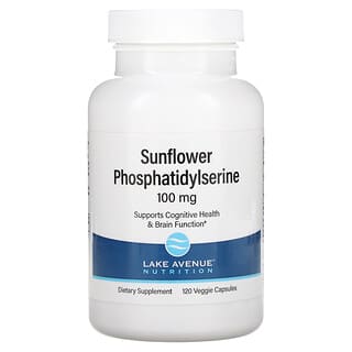 Lake Avenue Nutrition, Sunflower Phosphatidylserine, Sonnenblumen-Phosphatidylserin, 100 mg, 120 vegetarische Kapseln