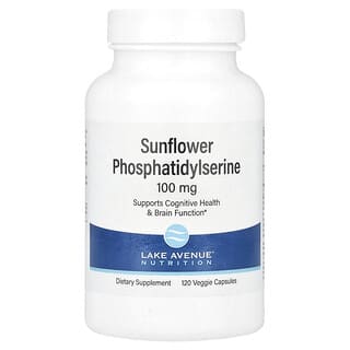 Lake Avenue Nutrition, Phosphatidylsérine de tournesol, 100 mg, 120 capsules végétariennes