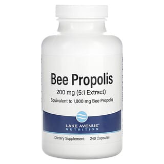 Lake Avenue Nutrition, โพรพอลิสจากผึ้ง ขนาด 1,000 มก. บรรจุ 240 แคปซูล