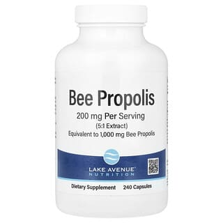 Lake Avenue Nutrition, Propóleo de abeja, 1000 mg, 240 cápsulas vegetales