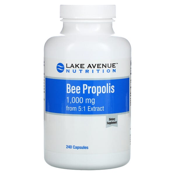 Lake Avenue Nutrition, Bee Propolis, Bienenpropolis, 5:1 Extrakt, entspricht 1.000 mg, 240 Kapseln
