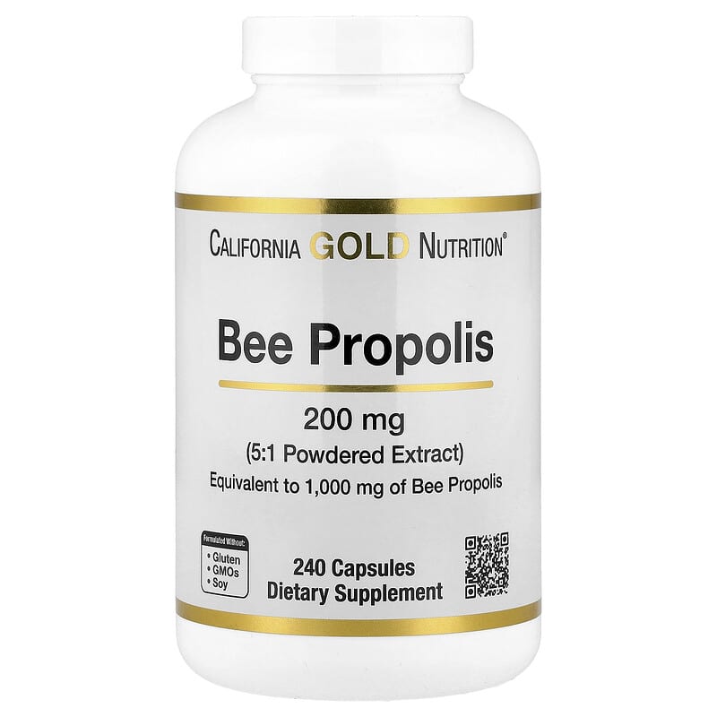 California Gold Nutrition, Bee Propolis 1000 mg, 240 Capsules | iHerb