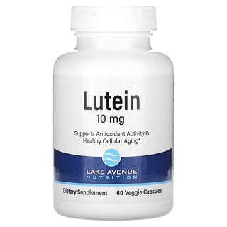 Lake Avenue Nutrition, Luteína, 10 mg, 60 cápsulas vegetales