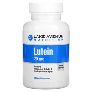 Lake Avenue Nutrition, Lutein, 20 mg, 60 vegetarische Kapseln 