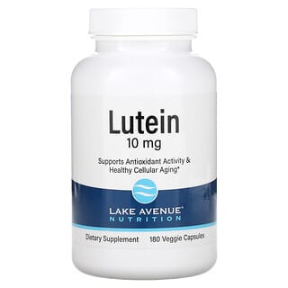 Lake Avenue Nutrition, Luteína, 10 mg, 180 Cápsulas Vegetais
