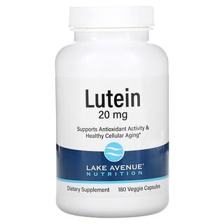 Lake Avenue Nutrition, Luteína, 20 mg, 180 Cápsulas Vegetais 