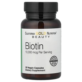 Lake Avenue Nutrition, Biotin, 10,000 mcg, 30 Veggie Capsules