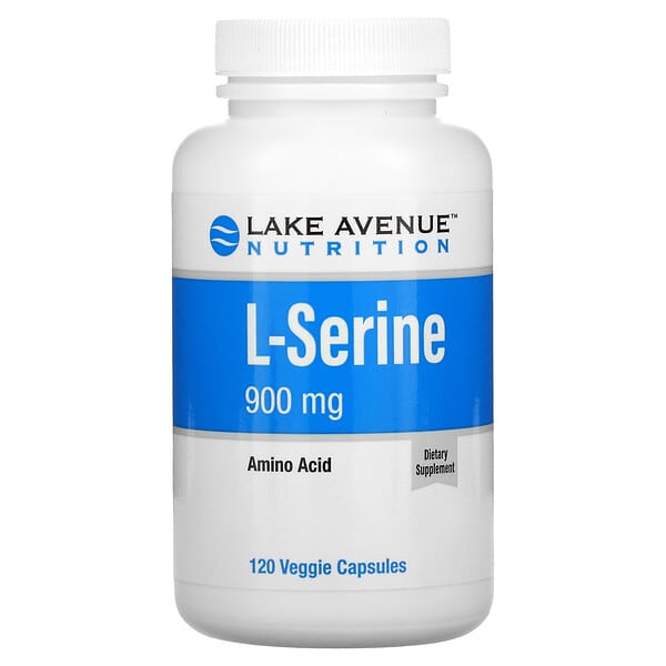 Lake Avenue Nutrition, L-セリン、900mg、ベジカプセル120粒