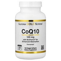 California Gold Nutrition, 辅酶 Q10，含 BioPerine® 黑胡椒提取物，150 粒素食胶囊