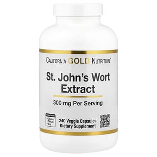 California Gold Nutrition, Extracto de hierba de San Juan, 300 mg, 240 cápsulas vegetales