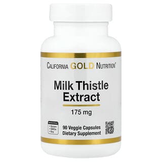 California Gold Nutrition, Extrait de chardon-Marie, 175 mg, 90 capsules végétariennes