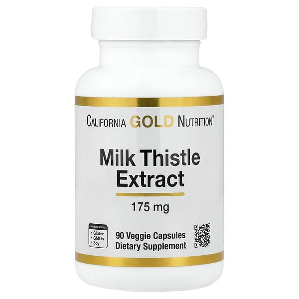 California Gold Nutrition, 밀크시슬 추출물, 175mg, 베지 캡슐 90개