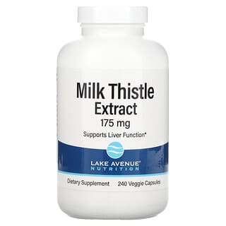 Lake Avenue Nutrition, Milk Thistle Extract, Mariendistelextrakt, 175 mg, 240 vegetarische Kapseln