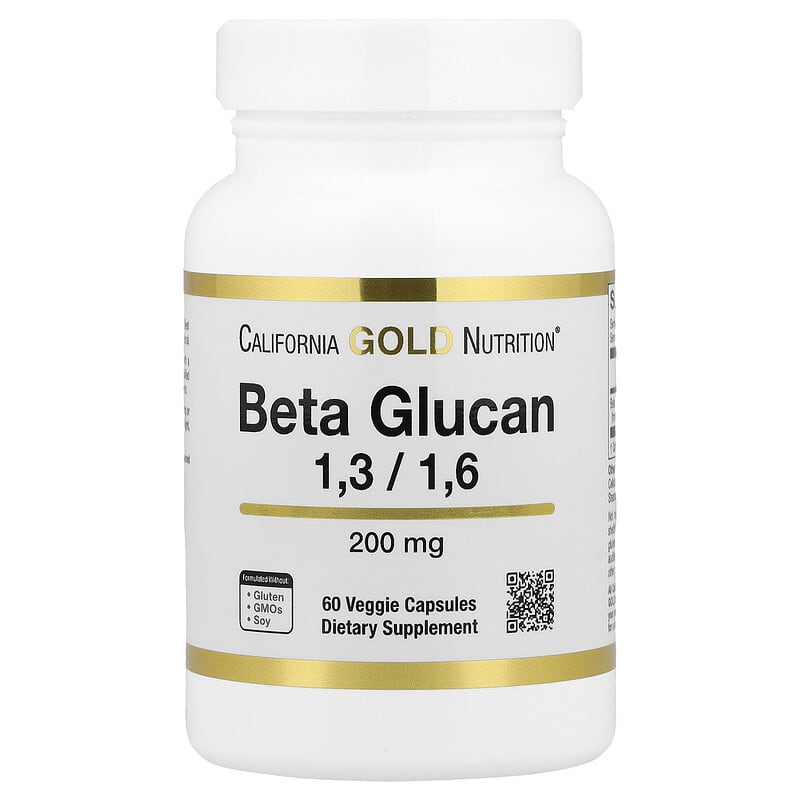 Beta Glucan 1-3, 1-6, 200 mg, 60 Veggie Capsules