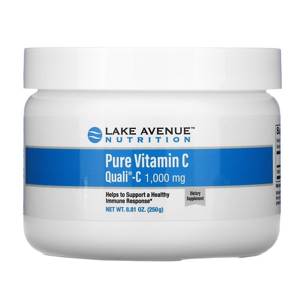 Lake Avenue Nutrition, Vitamina C Pura Quali-C em Pó, 1.000 mg, 250 g (8,81 oz)
