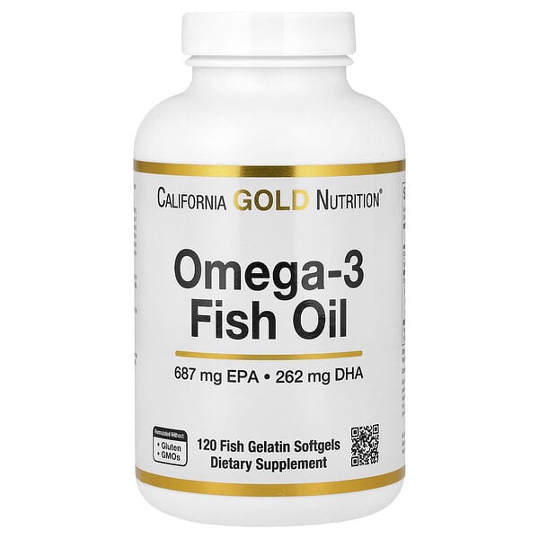 California Gold Nutrition, Omega-3 魚油，120 粒魚明膠軟膠囊（每粒軟膠囊 1,250 毫克）