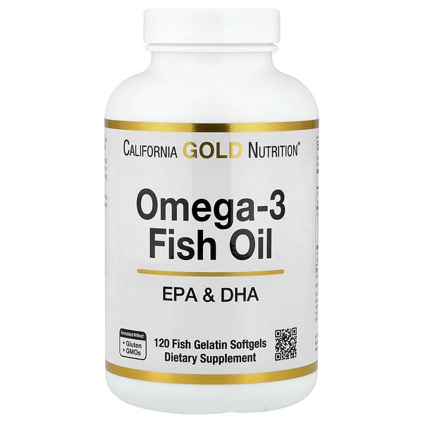 California Gold Nutrition, Omega-3 魚油，120 粒魚明膠軟膠囊（每粒軟膠囊 1,250 毫克）