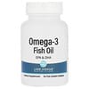 Aceite de pescado con omega-3, 1250 mg, 30 cápsulas blandas de gelatina de pescado