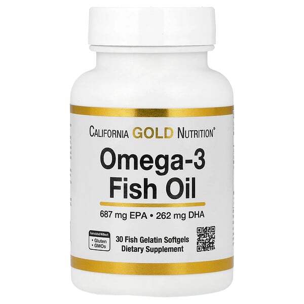 California Gold Nutrition, Omega-3 魚油，30 粒魚明膠軟膠囊（每粒軟膠囊 1,250 毫克）