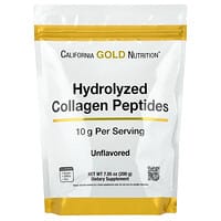 California Gold Nutrition, 水解胶原蛋白多肽，I 型和 III 型，原味，7.05 盎司（200 克）