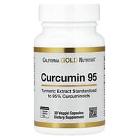California Gold Nutrition, куркумин 95, 30 растительных капсул (500 мг в 1 капсуле)