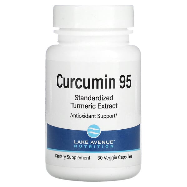 Lake Avenue Nutrition, куркумин 95, 500 мг, 30 вегетарианских капсул