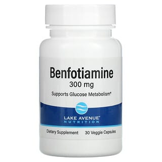 Lake Avenue Nutrition, Benfotiamine, 300 mg, 30 capsules végétales