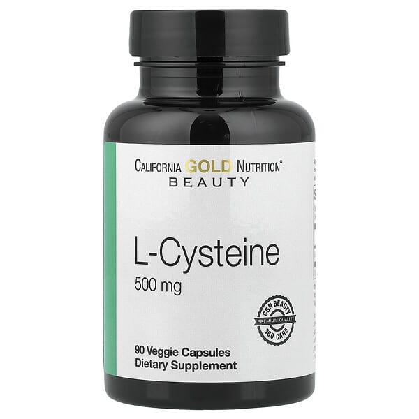 California Gold Nutrition, L-Cysteine, 500 mg, 90 Veggie Capsules — product photo 1