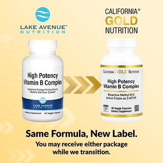 California Gold Nutrition, High Potency Vitamin B Complex with Thiamin HCI, Niacin, Pantothenic Acid and Inosito, Vitamin-B-Komplex mit hoher Wirksamkeit mit Thiamin HCI, Niacin, Pantothensäure und Inosit, 90 pflanzliche Kapseln