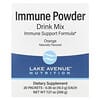 Immune Powder Drink Mix, Pulver-Trinkmischung zur Unterstützung des Immunsystems, Orange, 20 Päckchen, je 10,3 g (0,36 oz.)