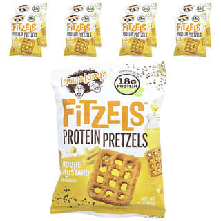 Lenny & Larry's, Fitzels™, Protein Pretzels, Boujie Mustard , 8 Packs, 3 oz (85 g) Each