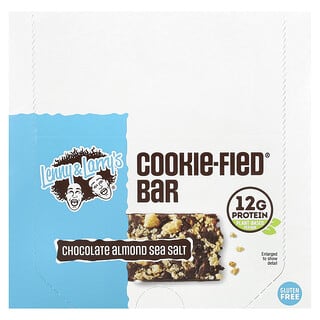 Lenny & Larry's, The Complete Cookie-fied Bar（コンプリートクッキーファイドバー）、チョコレートアーモンド海塩、9本、各45g（1.59オンス）