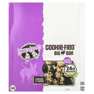 Lenny & Larry's, Cookie-Fied® Big Bar, печенье и крем, 12 батончиков, 90 г (3,17 унции)