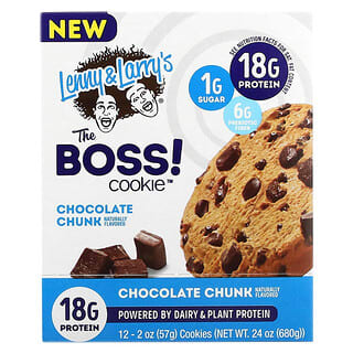 Lenny & Larry's, The BOSS Cookie, шоколадные крошки, 12 штук, 57 г (2 унции)