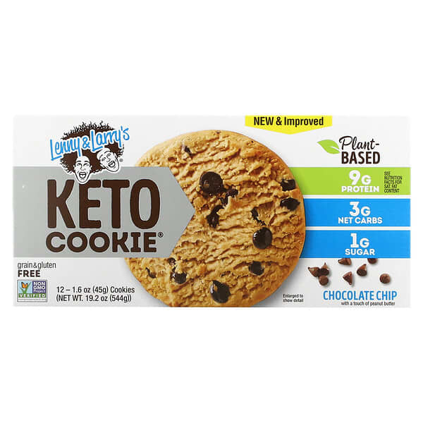 Lenny & Larry's, KETO COOKIE（ケトクッキー）、チョコレートチップ、12個、各45g（1.6オンス）