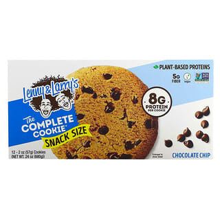 Lenny & Larry's, The COMPLETE Cookie, Snack Size, Chocolate Chip, 12 Cookies, 2 oz (57 g) Each