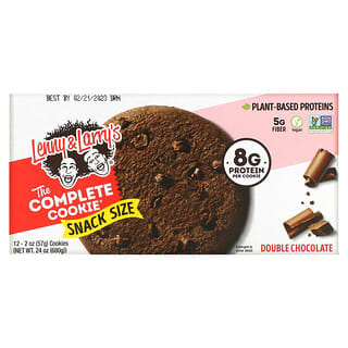 Lenny & Larry's, The COMPLETE Cookie, Double Chocolate, 12 Cookies, 2 oz (57 g) Each