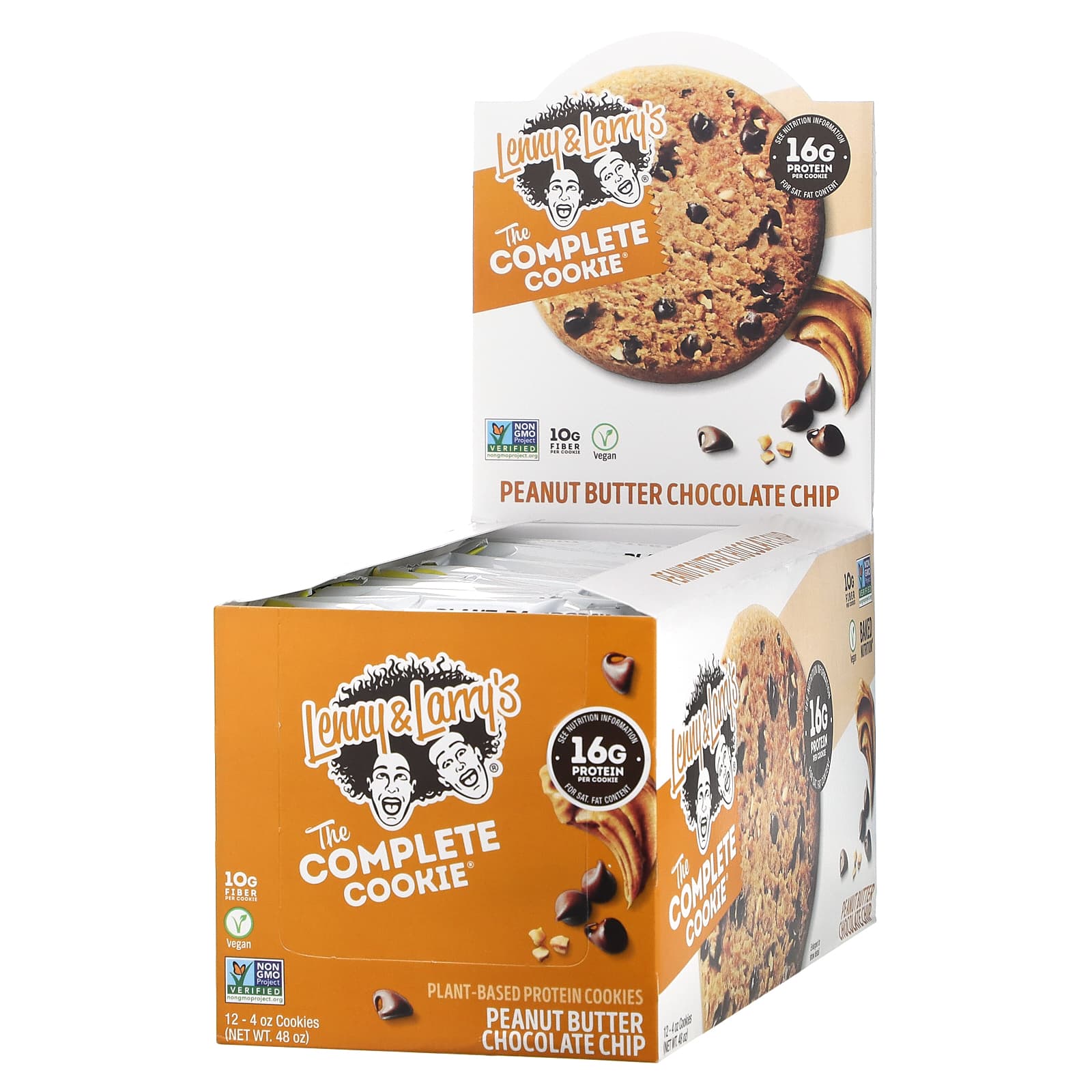 Lenny & Larry's, The COMPLETE Cookie, Peanut Butter Chocolate Chip, 12